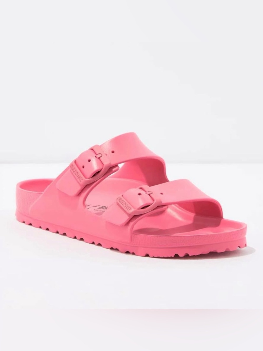 Birkenstock Pink Dual-Buckle Slide Sandals